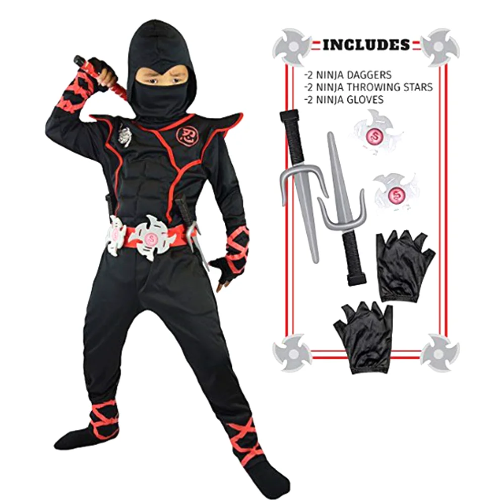 Anime Girls Boys Ninja Costume