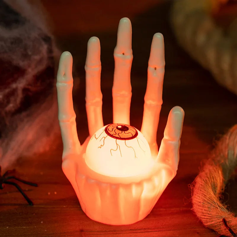 Pumpkin Light Ghost Hand Table Decoration Halloween Cosplay