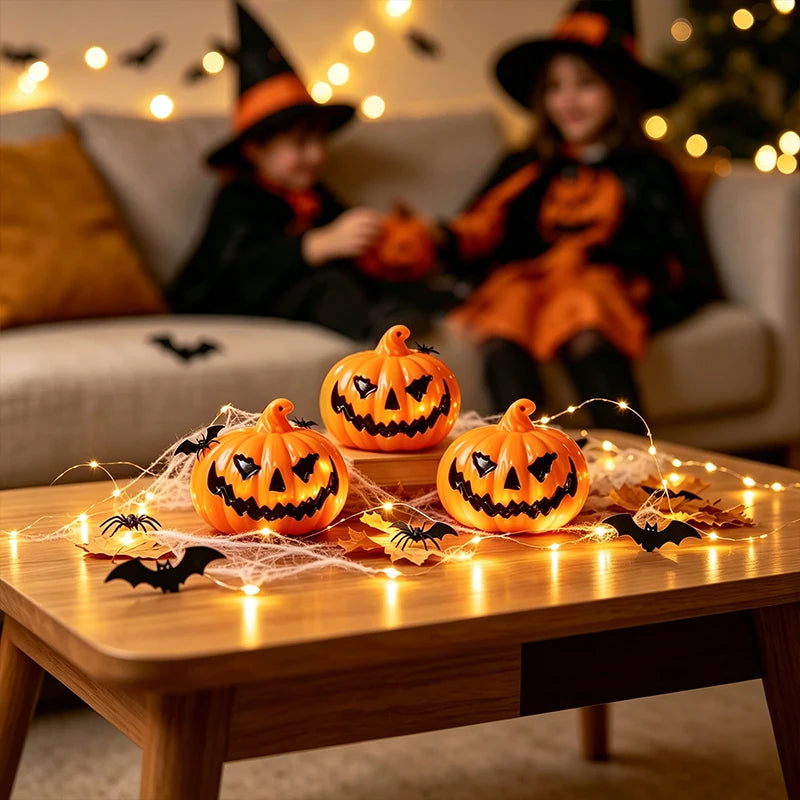 LED Jack-O-Lantern Pumpkin Lights Halloween Cosplay