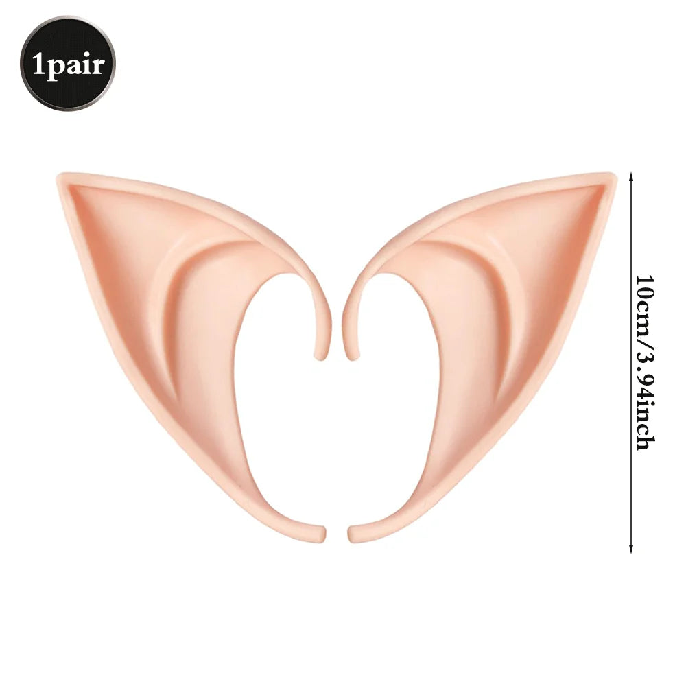 Soft Pointed Fairy Pixie Elf Ears Halloween Cosplay