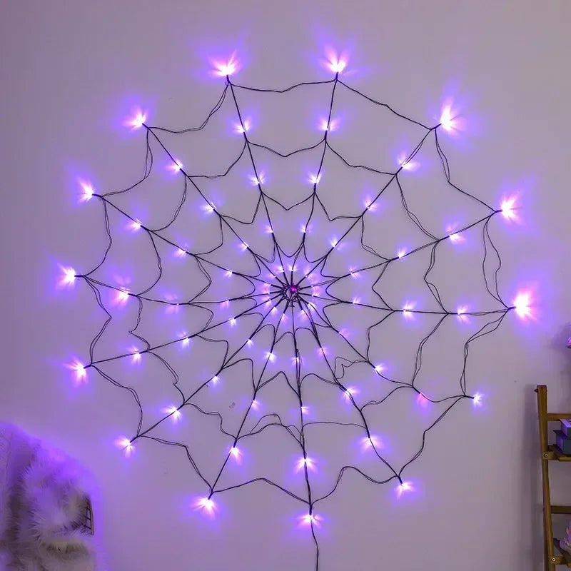 Glowing Spider Web