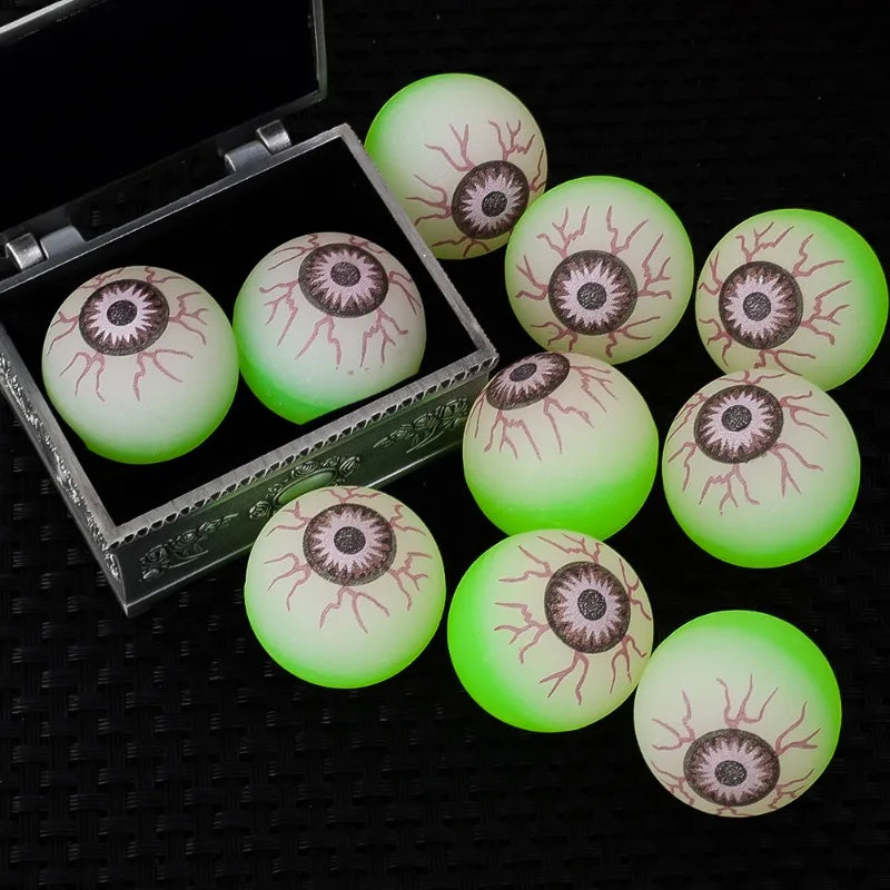 Glow in the Dark Eyeball Bouncy Balls 10PCS Halloween Decor