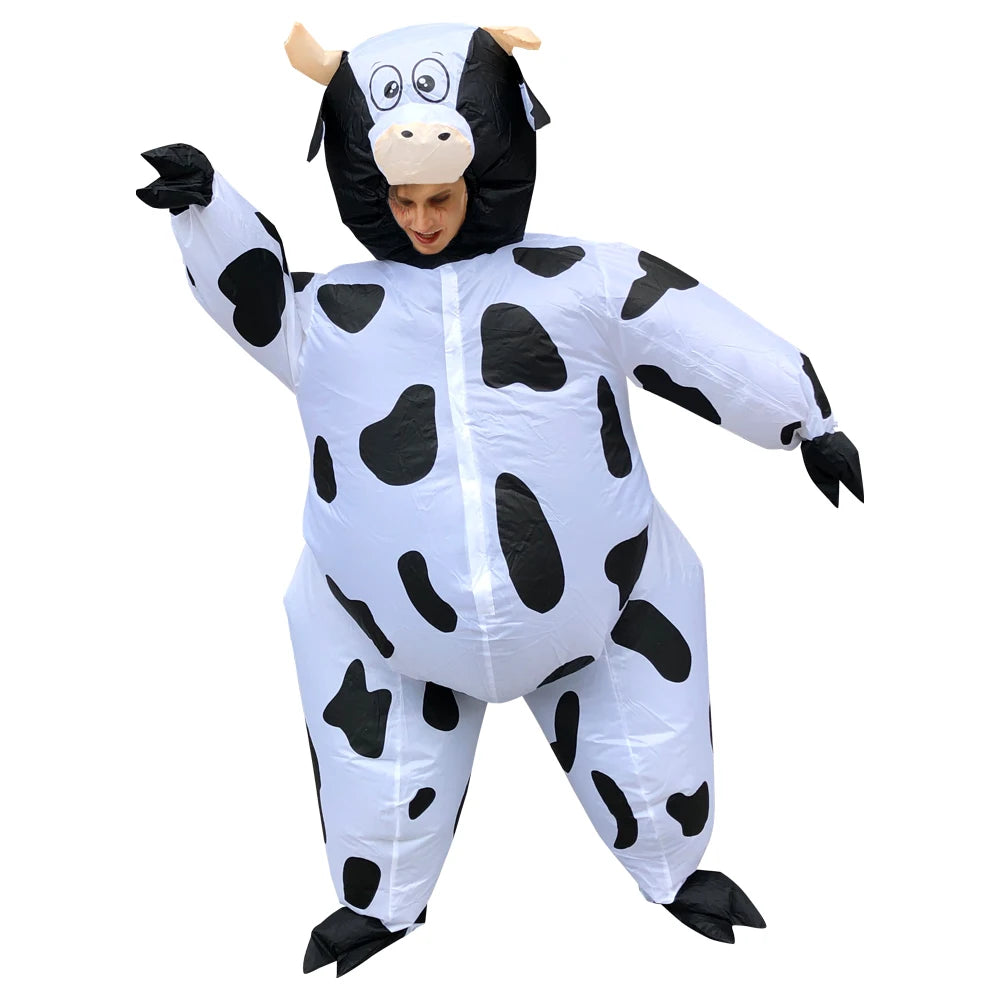 Adult Cow Monster Inflatable Costume Halloween Cosplay Suit