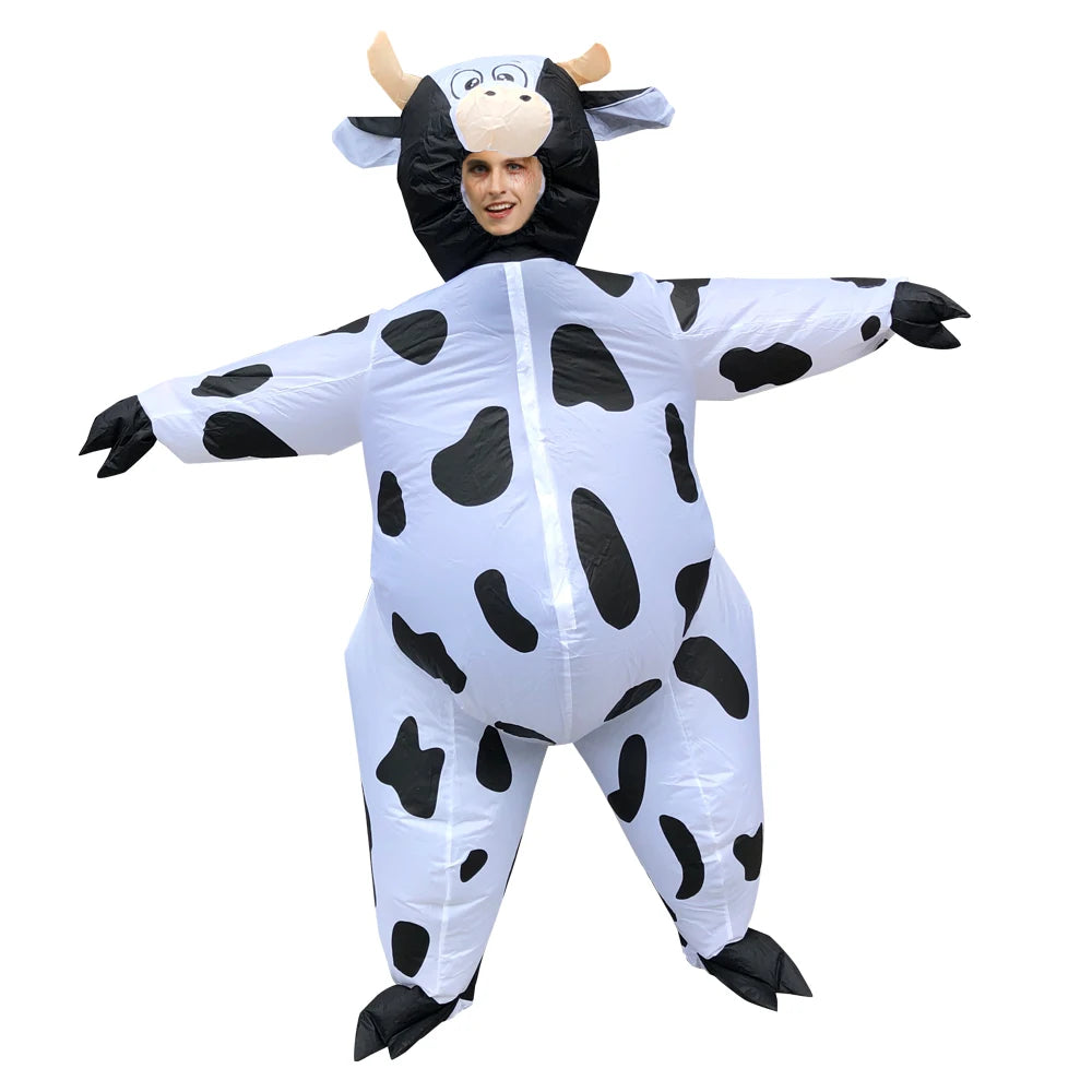 Adult Cow Monster Inflatable Costume Halloween Cosplay Suit