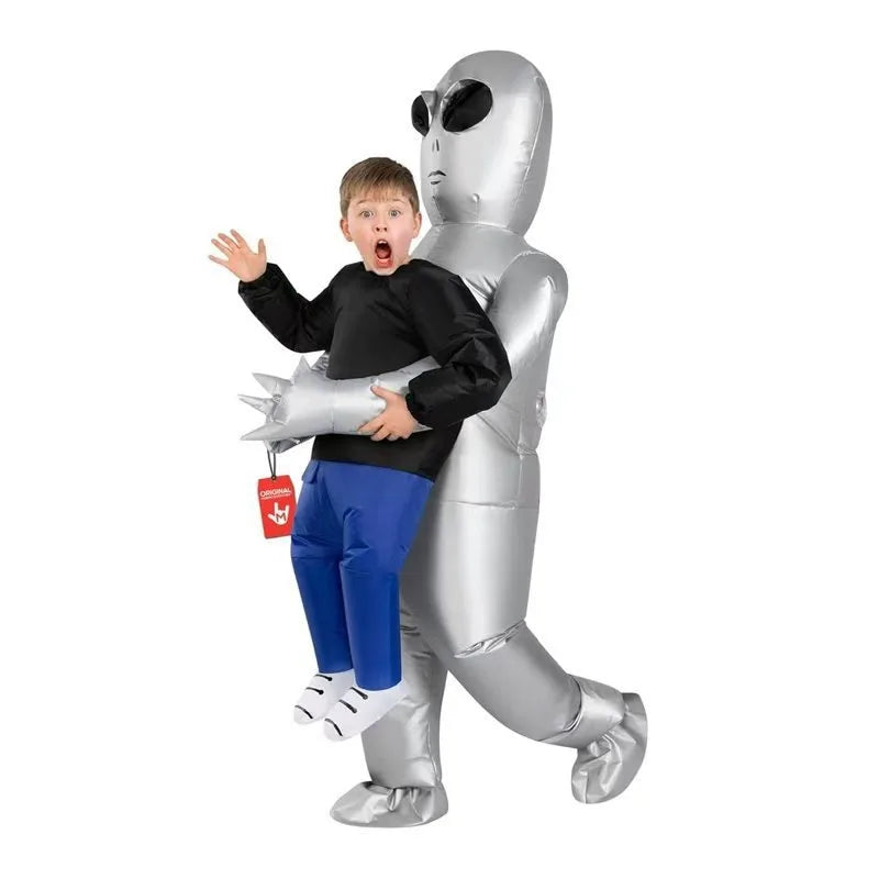 Adult Inflatable Alien Costume, Halloween Funny Party Role Play Outfit, Stage Performance Outfit for Holiday Carnival Show
