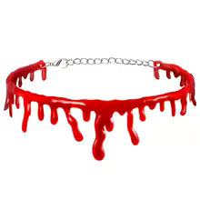 Dripping Blood Vampire Choker Halloween Cosplay