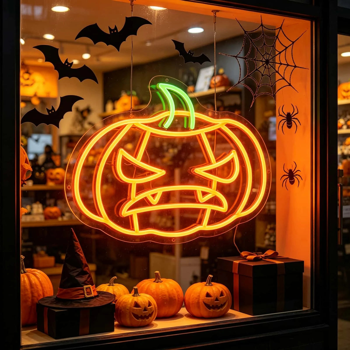 Pumpkin Neon Sign LED Neon Light for Wall Decor