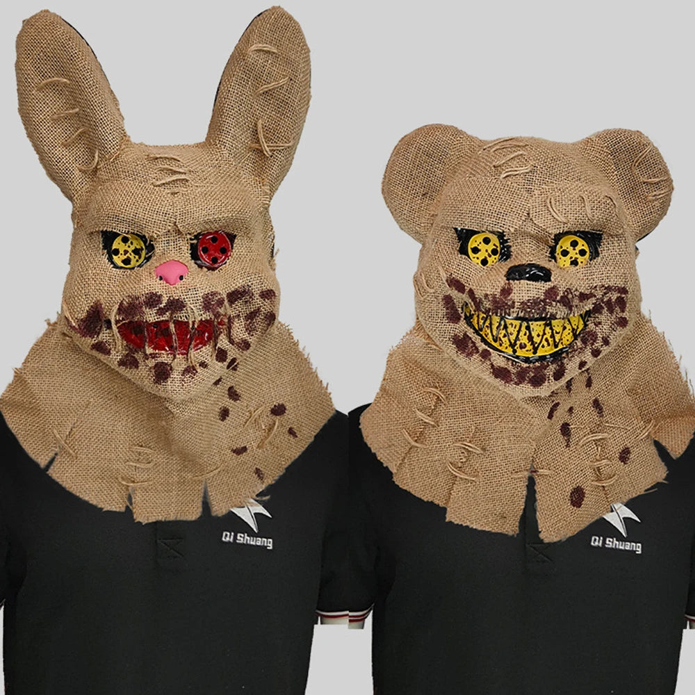 Horror Bloody Killer Sackcloth Mask Halloween Cosplay
