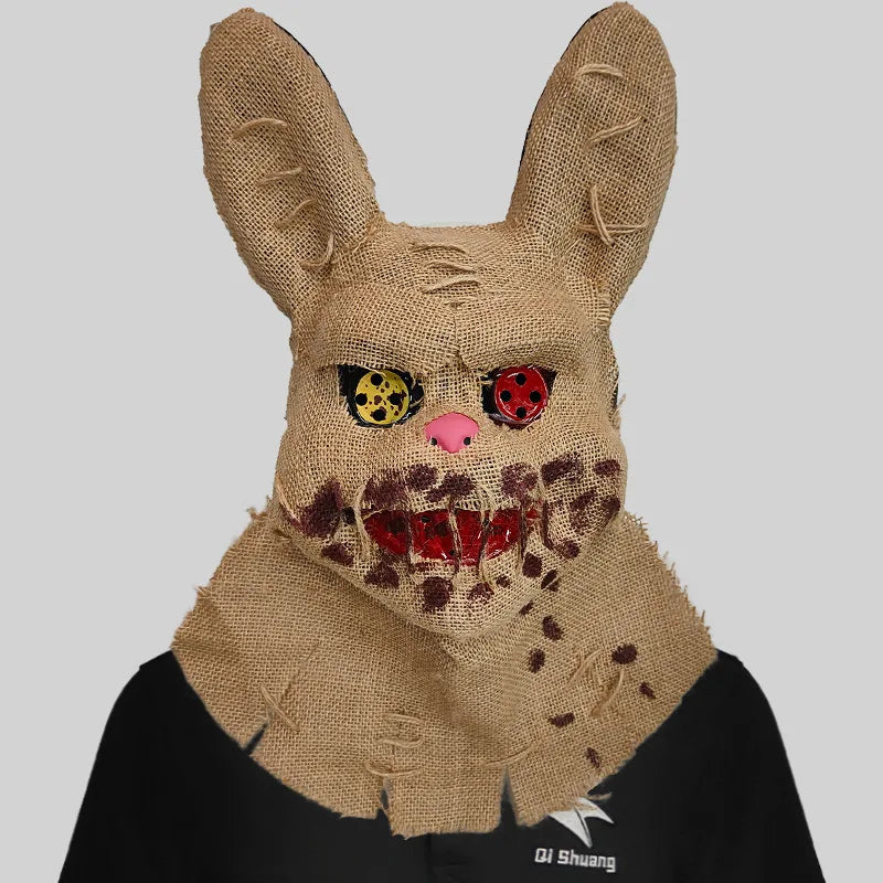 Horror Bloody Killer Sackcloth Mask Halloween Cosplay
