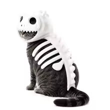 Dinosaur Skeleton Hoodie Cat Dog Halloween Cosplay