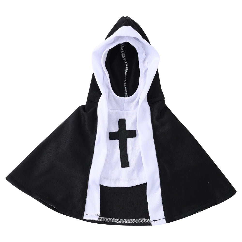 Nun Clothes Cat Dog Outfit Halloween Cosplay