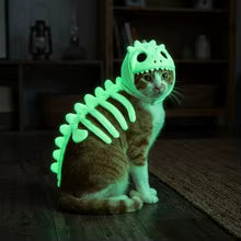 Dinosaur Skeleton Hoodie Cat Dog Halloween Cosplay