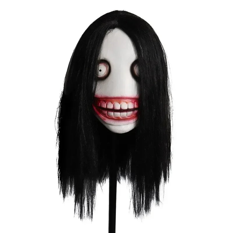 Horror Jeff The Killer Latex Mask Halloween Cosplay