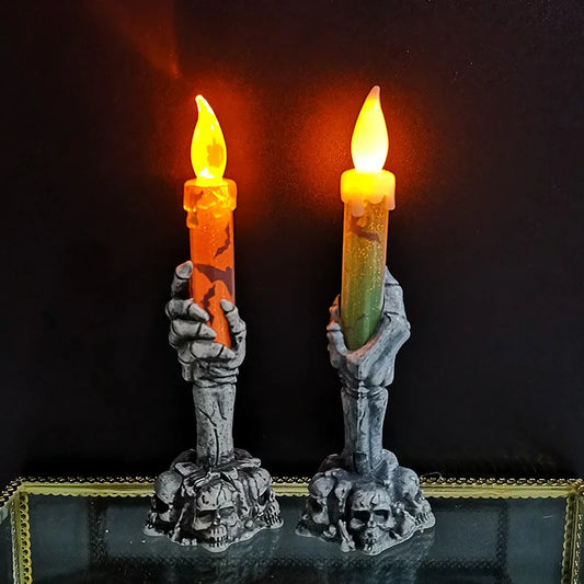 Halloween Skeleton Ghost Pumpkin Party Candle Decoration Halloween Cosplay