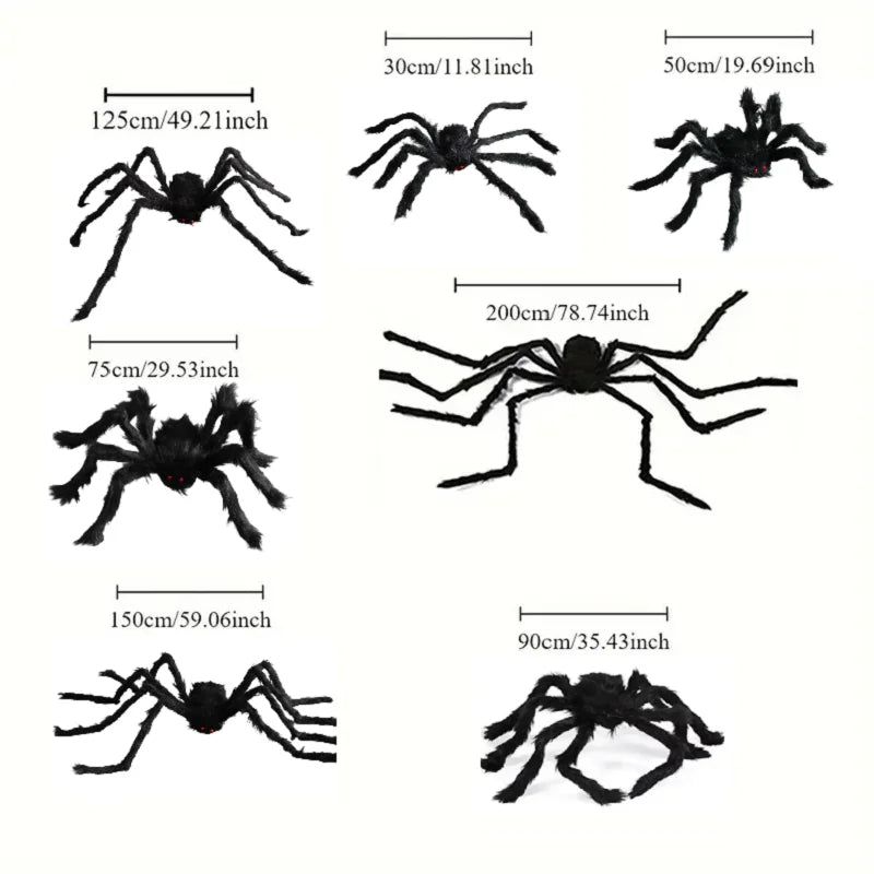 Plush Spider Horror Decoration