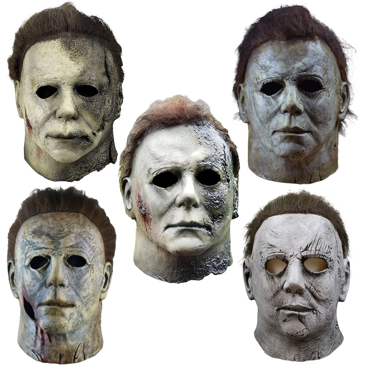 Michael Myers Full Head Latex Mask Halloween Cosplay