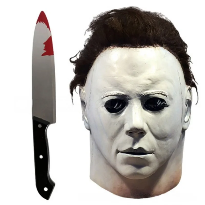 Michael Myers Full Head Latex Mask Halloween Cosplay