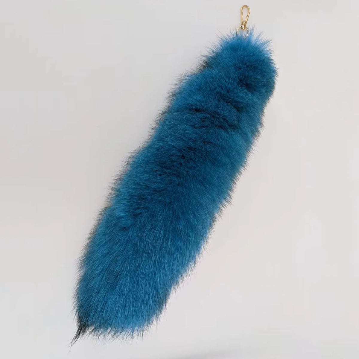Natural Fox Fur Tail Keychain Cosplay Accessory