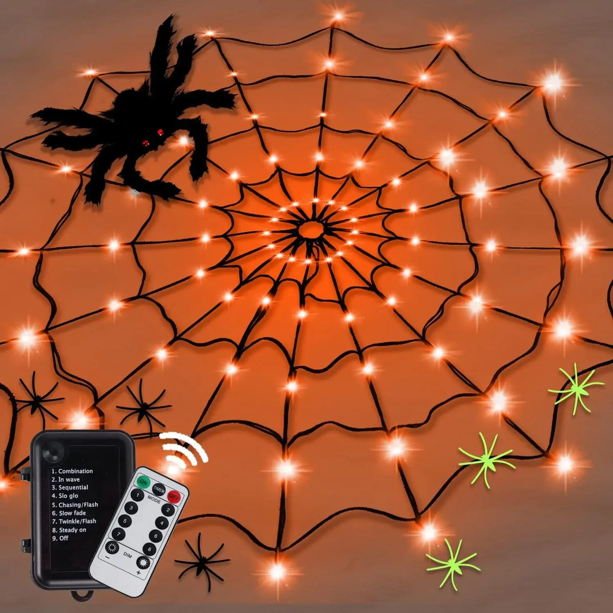 Glowing Spider Web