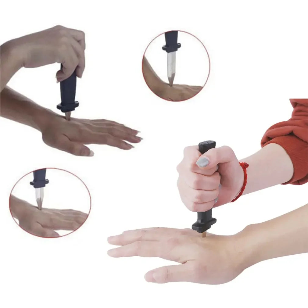 Plastic Retractable Dagger Prank Props Halloween Cosplay