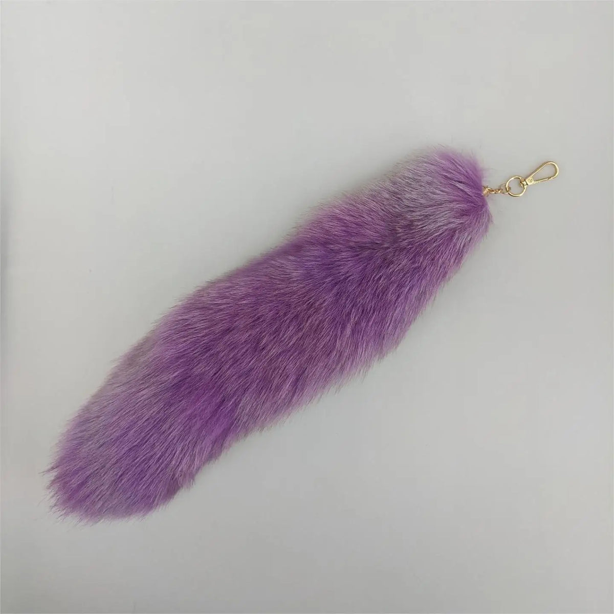 Natural Fox Fur Tail Keychain Cosplay Accessory