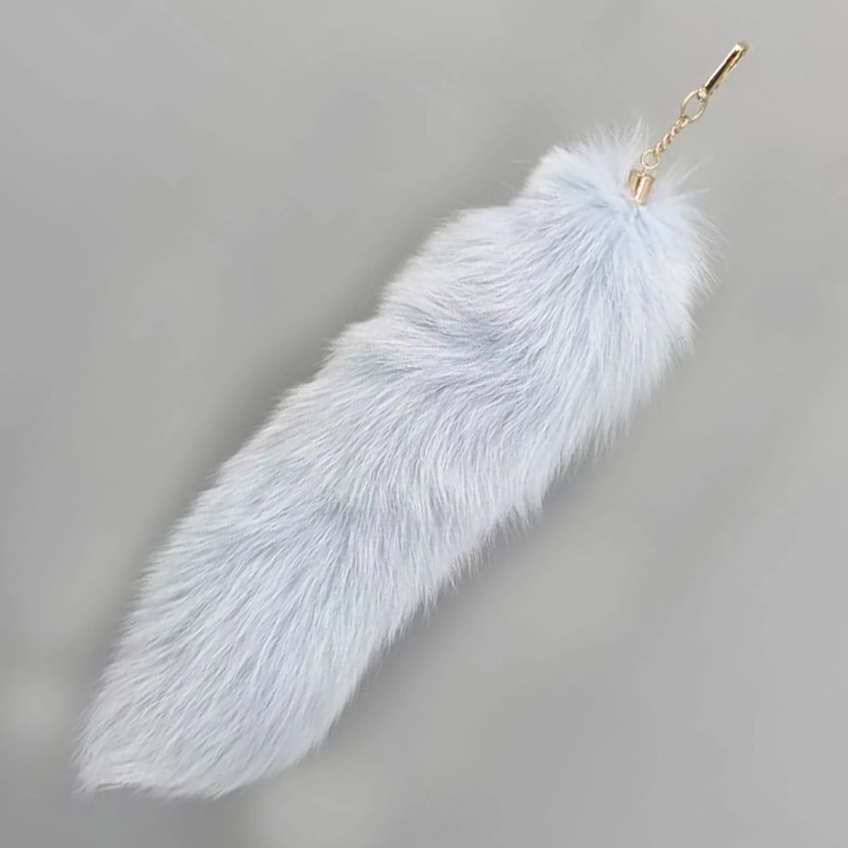 Natural Fox Fur Tail Keychain Cosplay Accessory