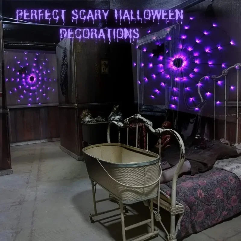 Spider Web Light Halloween Cosplay