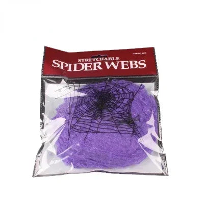 Artificial Stretchy Spider Web with Spiders Halloween Cosplay