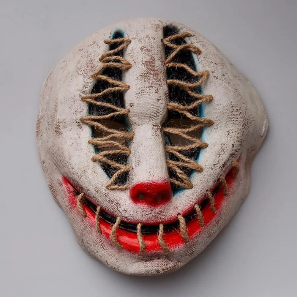 Horror Devil Clown Latex Mask Halloween Cosplay
