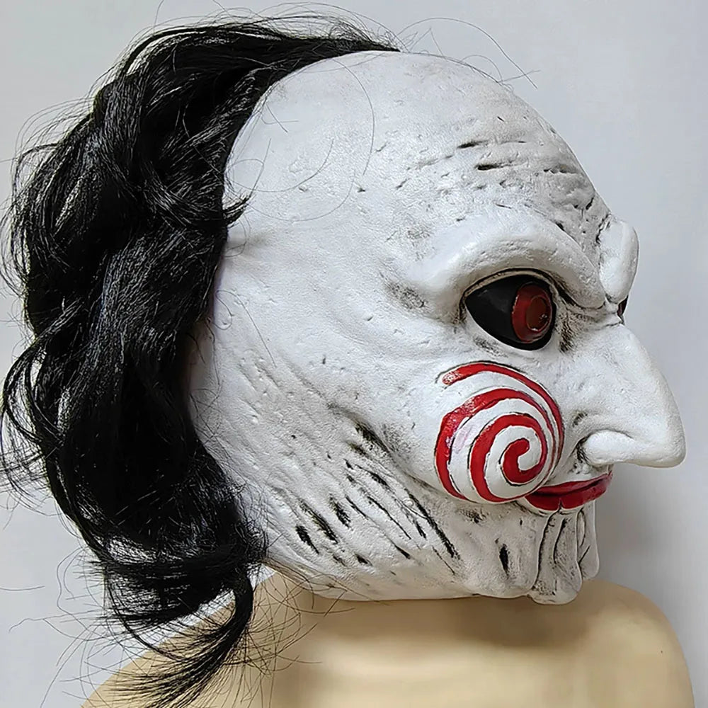 Horror Jigsaw Saw X Demon Latex Mask Halloween Cosplay