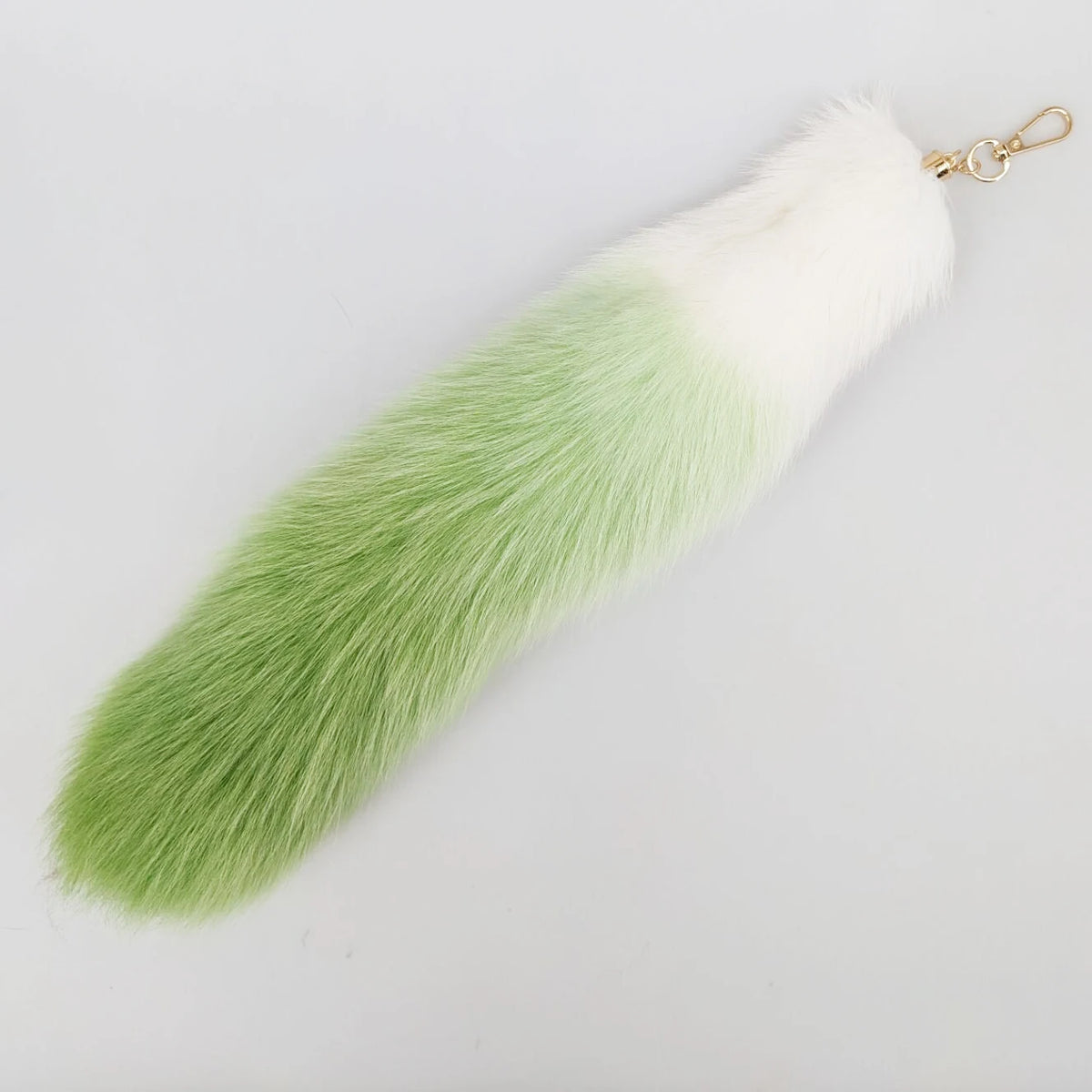 Natural Fox Fur Tail Keychain Cosplay Accessory