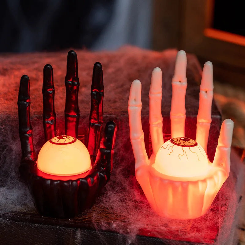 Pumpkin Light Ghost Hand Table Decoration Halloween Cosplay