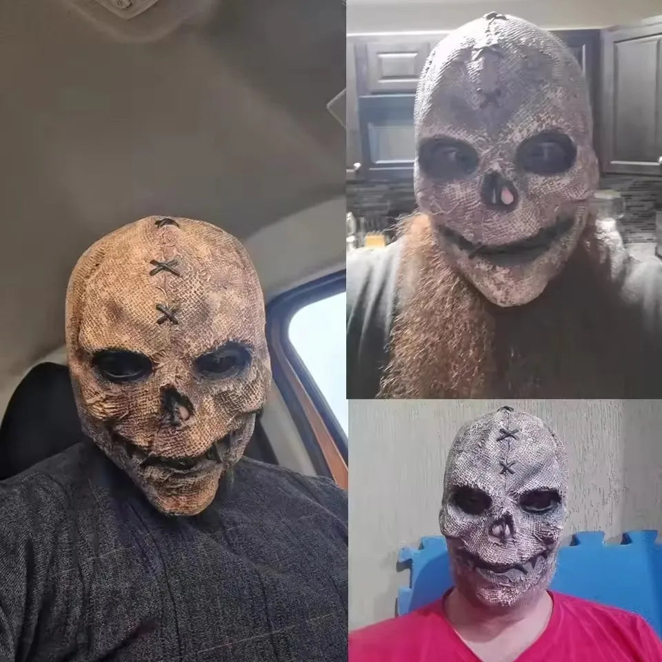 Horror Killer Skull Latex Mask Halloween Cosplay