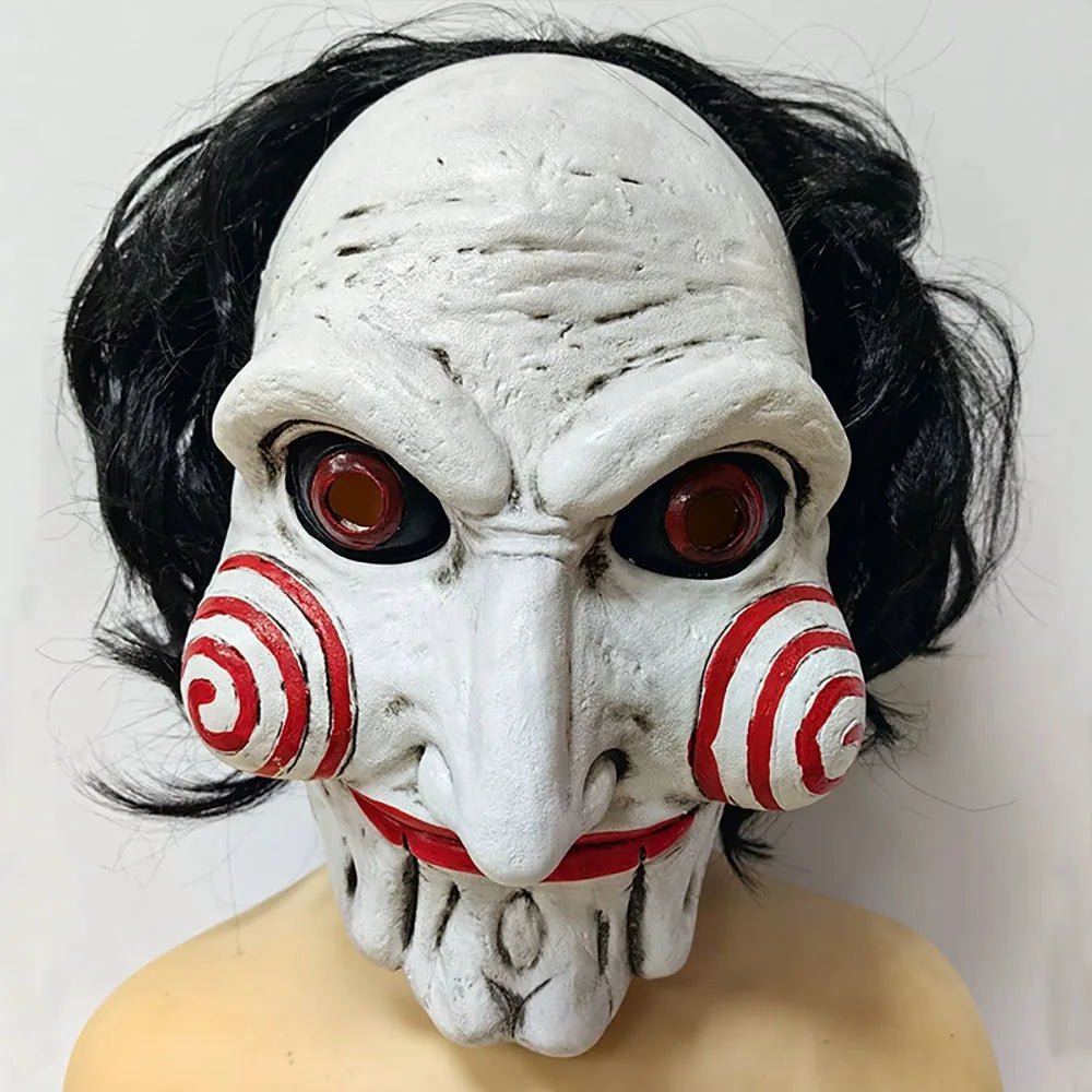 Horror Jigsaw Saw X Demon Latex Mask Halloween Cosplay