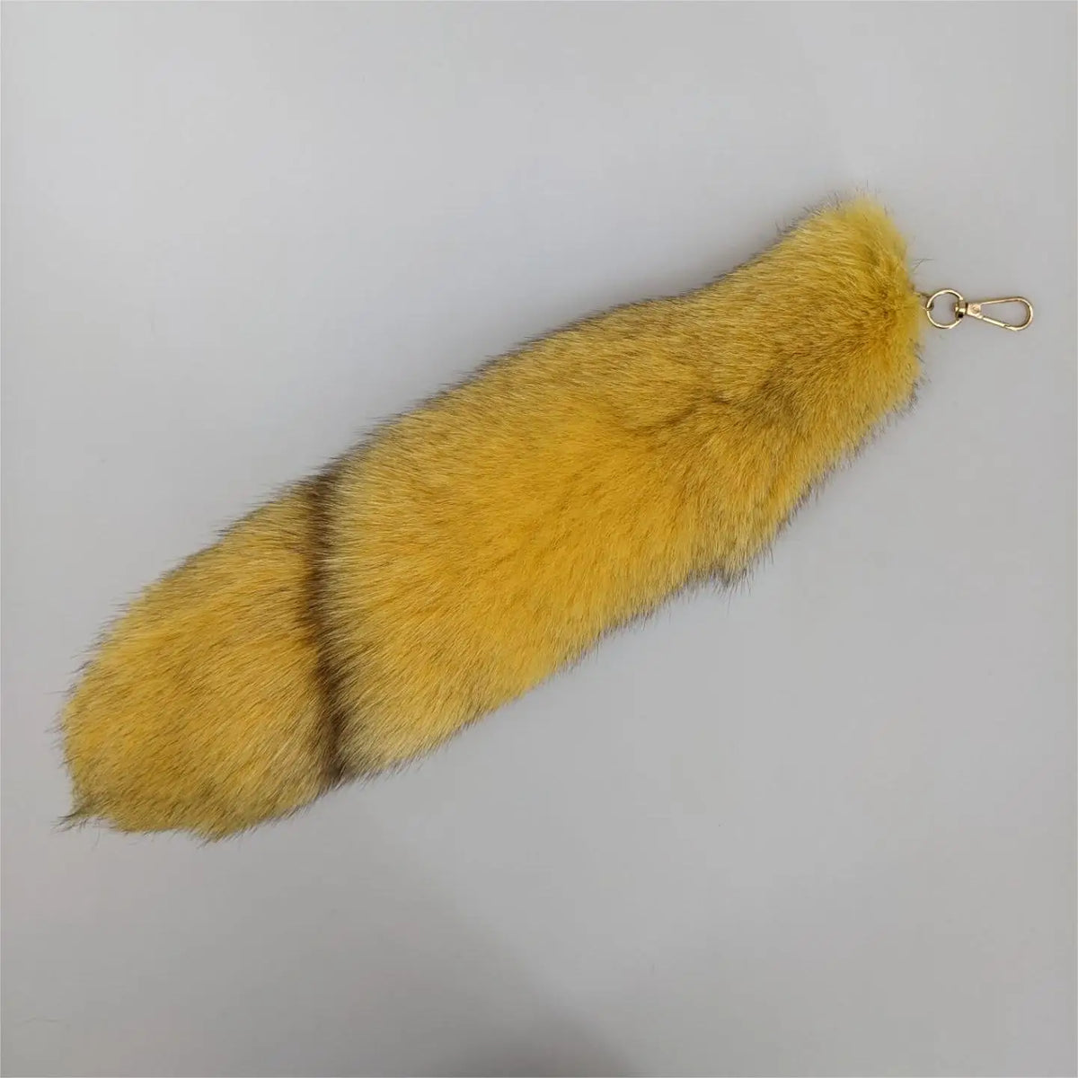 Natural Fox Fur Tail Keychain Cosplay Accessory