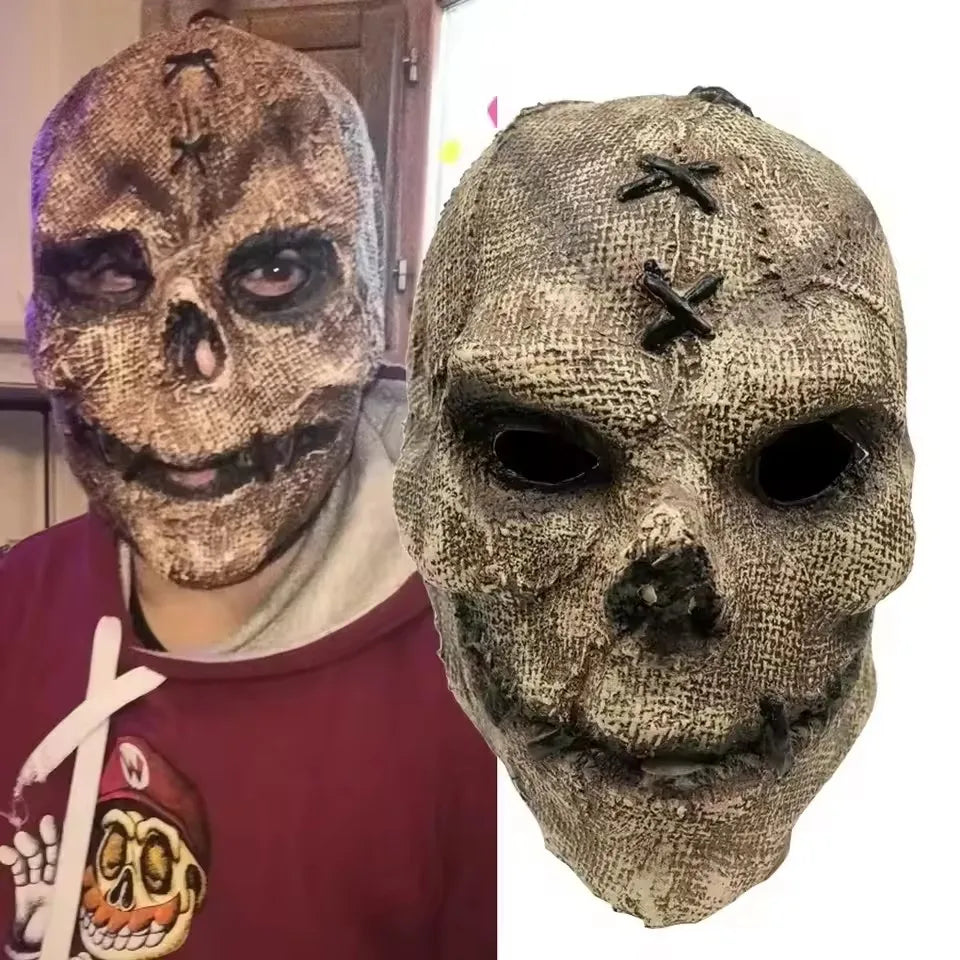 Horror Killer Skull Latex Mask Halloween Cosplay
