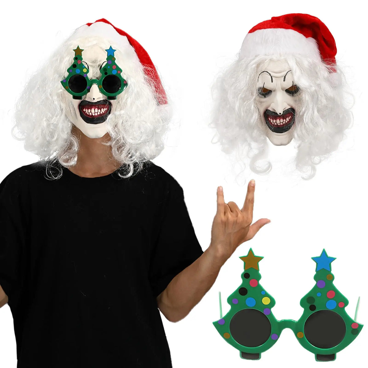 Horror Art The Clown Bloody Killer Mask Halloween Cosplay