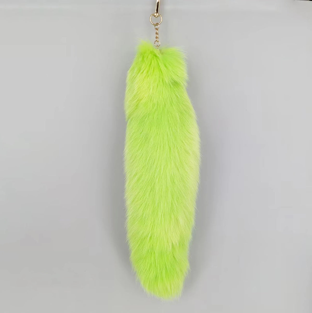 Natural Fox Fur Tail Keychain Cosplay Accessory