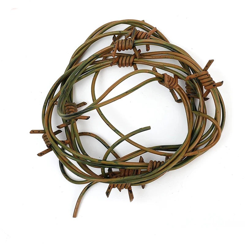 Fake Rusted Barbed Wire Garland Prop Halloween Cosplay