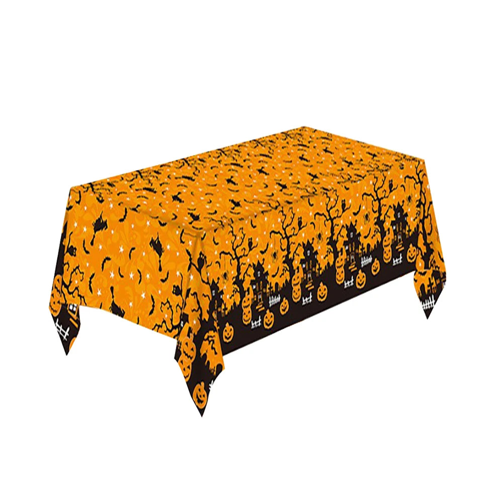 Halloween Plastic Tablecloth Decor 4 Styles