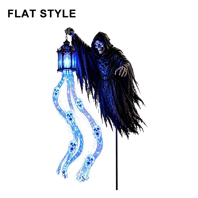LED Light-Up Grim Reaper Garden Light Halloween Cosplay