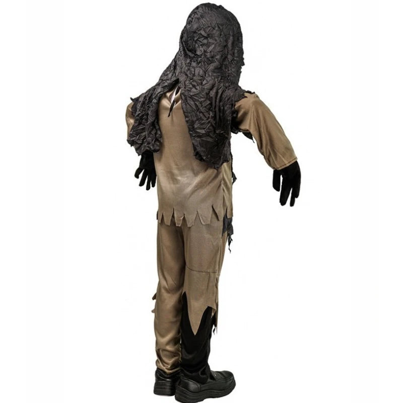 Scary Zombie Skeleton Skull Costume