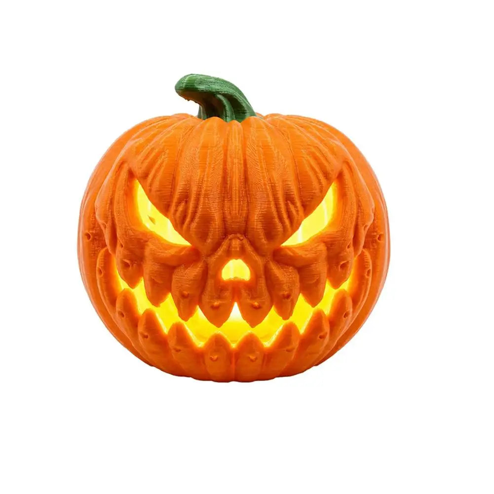 Light-Up Pumpkin Lamp Tabletop Decor Halloween Cosplay