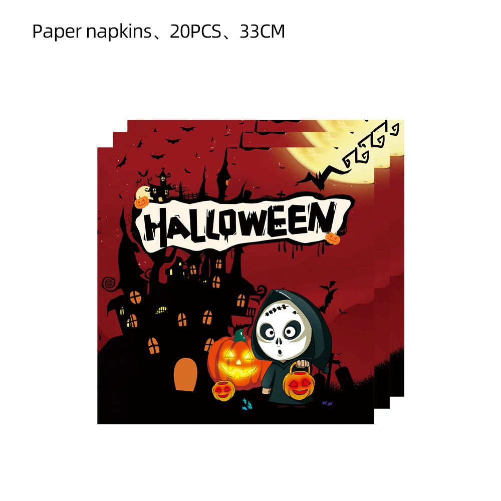 Ghost Skull Pumpkin Cupcake Toppers Halloween Cosplay