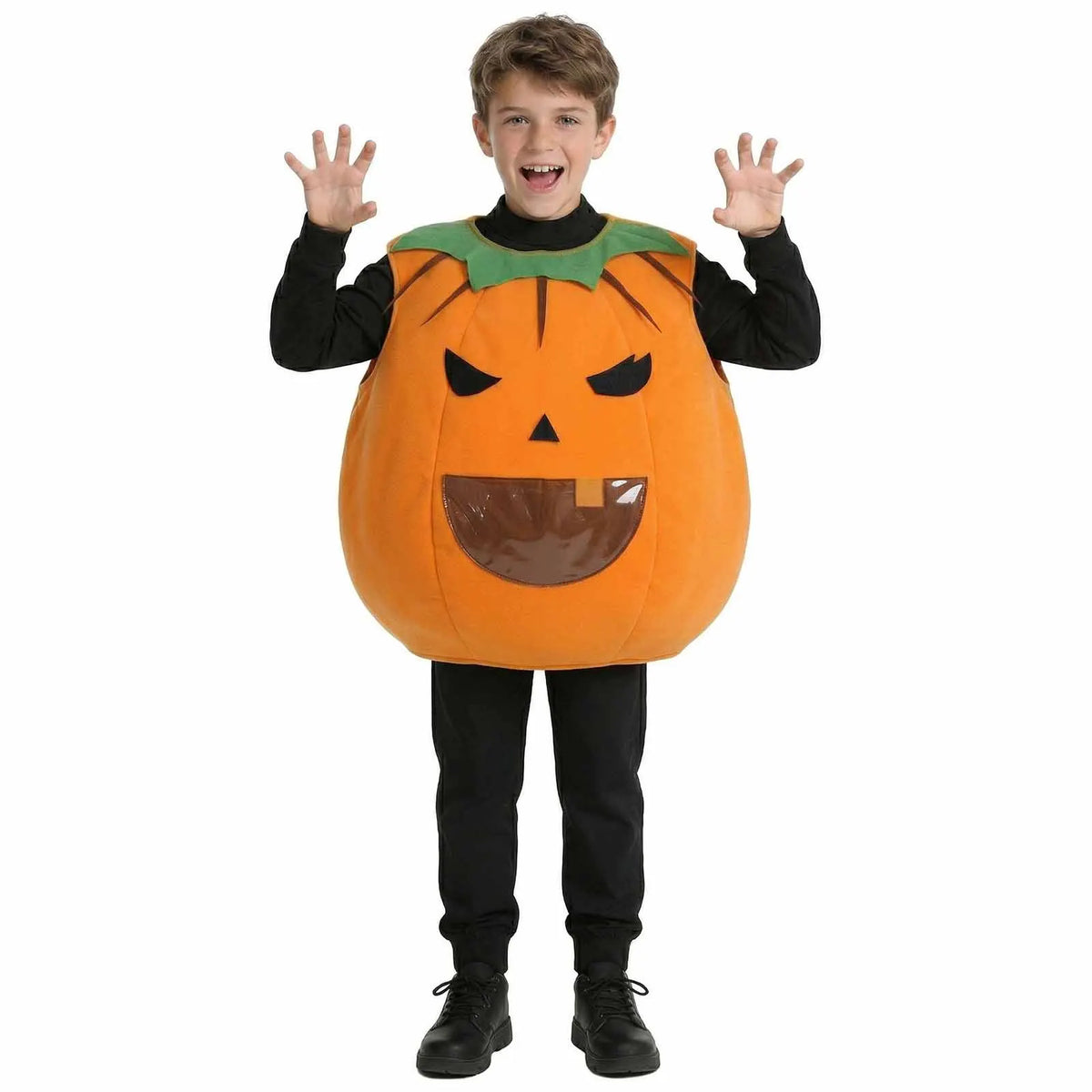 Kids Pumpkin Costume Outfit Halloween Cosplay