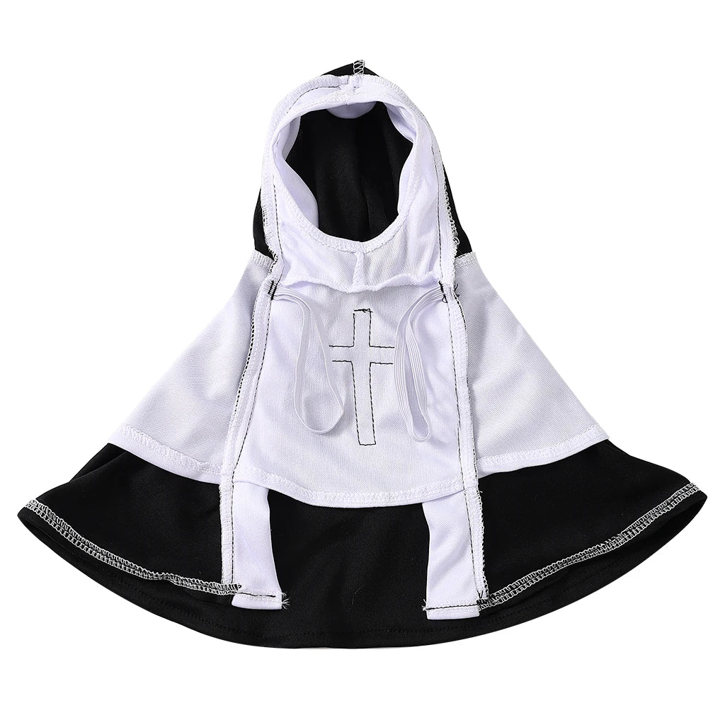 Nun Clothes Cat Dog Outfit Halloween Cosplay