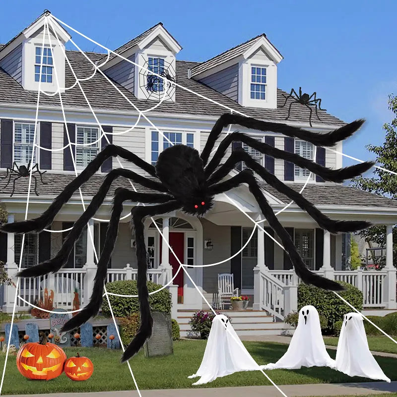 Plush Spider Horror Decoration