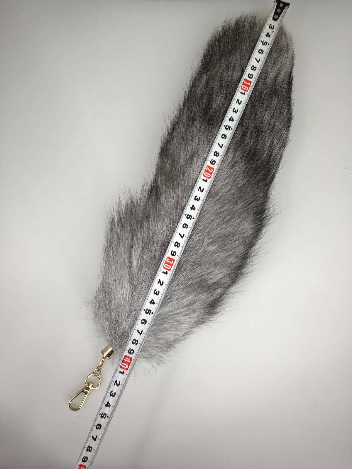 Natural Fox Fur Tail Keychain Cosplay Accessory