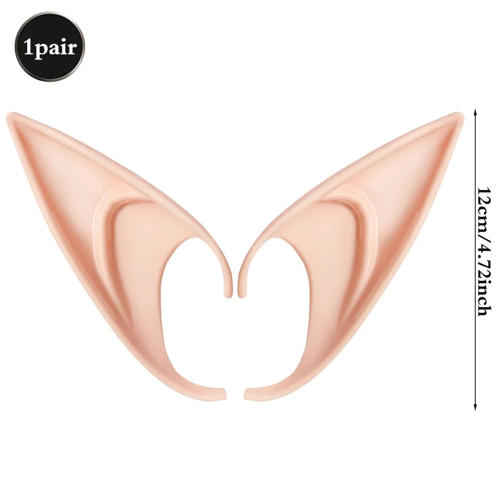 Soft Pointed Fairy Pixie Elf Ears Halloween Cosplay