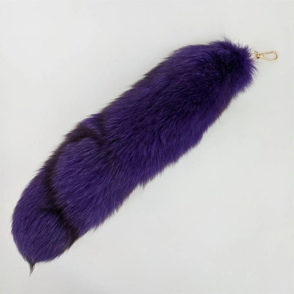 Natural Fox Fur Tail Keychain Cosplay Accessory